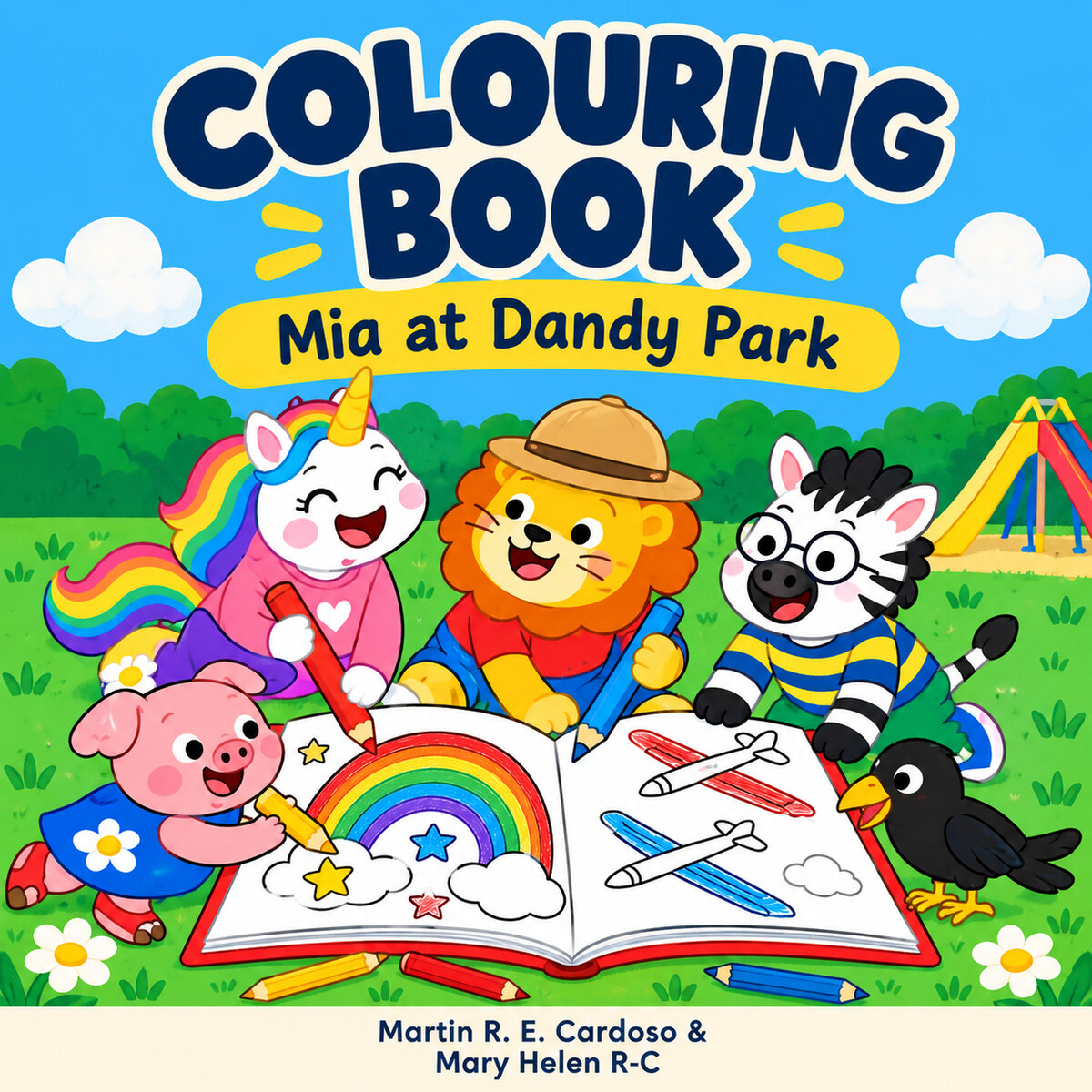 Mia at Dandy Park: Colouring Book front cover